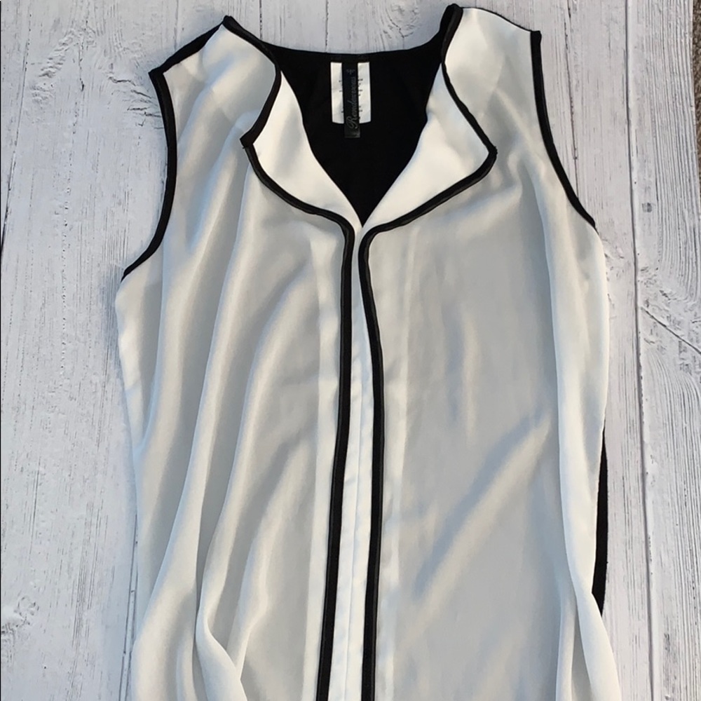 Sheer front tank top size medium